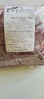 Petalicious Chicken &amp; Rabbit 1kg 80-10-10