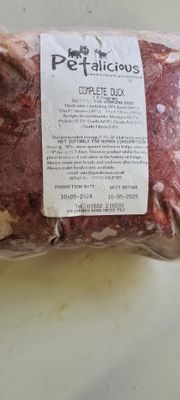 Petalicious Duck 1kg 80-10-10