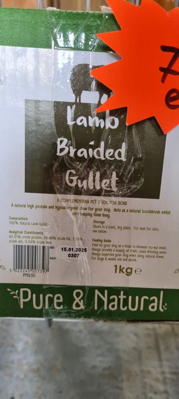 P&amp;N Lamb Braided Gullet 1kg