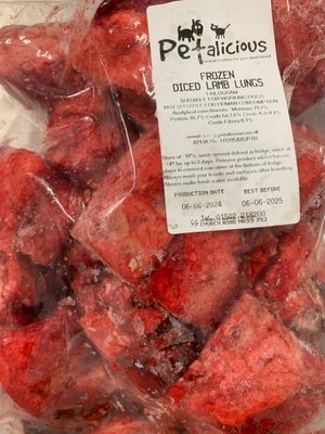 Petalicious diced Lamb Lung 1kg