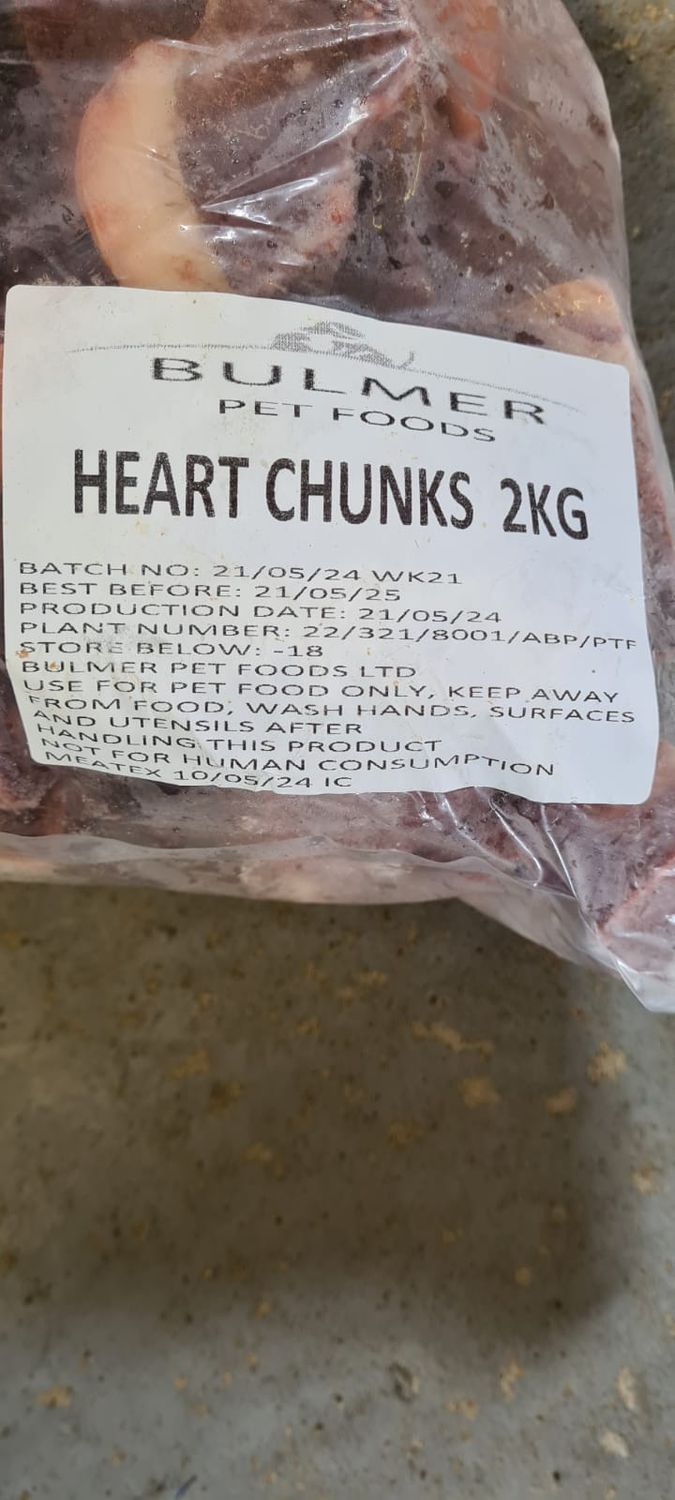Bulmer Heart Chunks 2kg