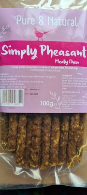 P&amp;N Meat Sticks Pheasant 100G
