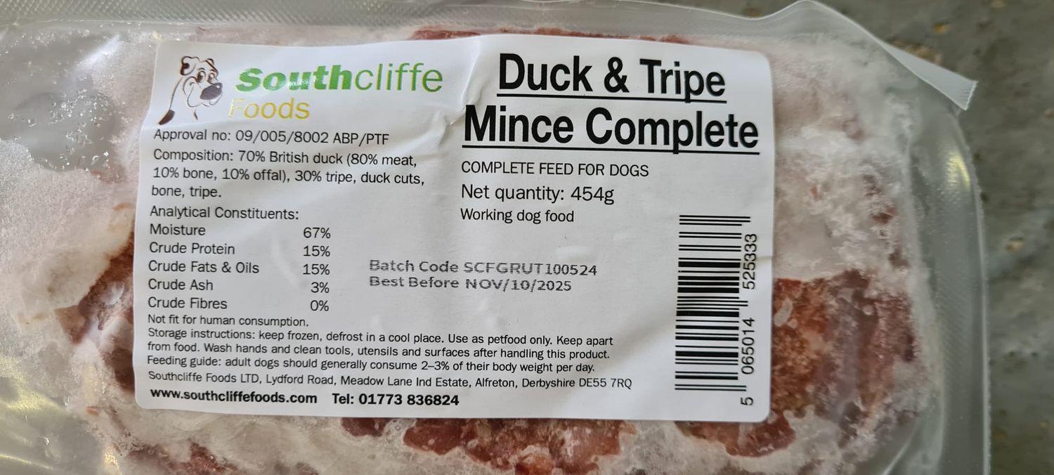 Southcliffe Duck &amp; Tripe 80-10-10