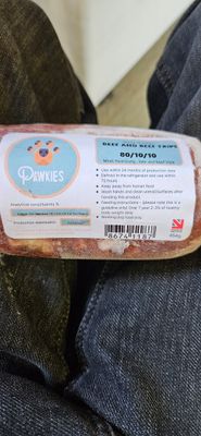 Pawkies Beef &amp; Beef Tripe 80-10-10