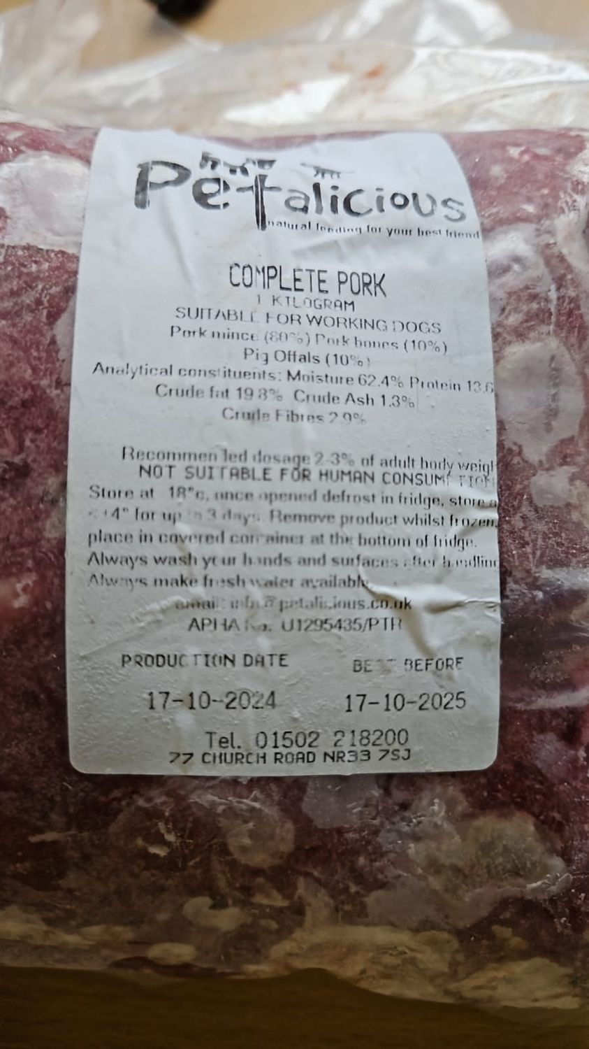 Petalicious Pork 1kg 80-10-10