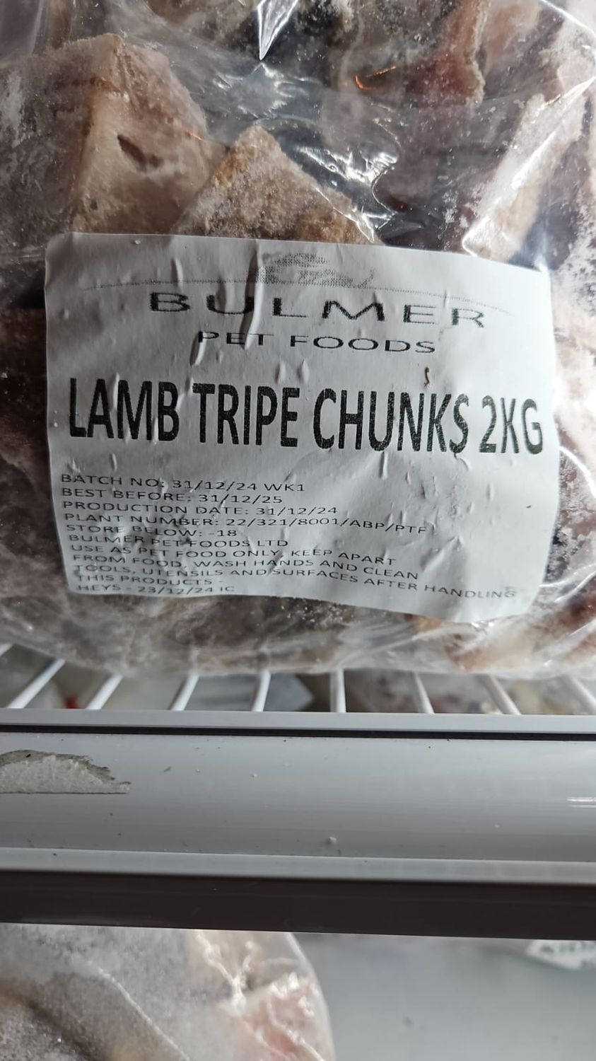 Lamb Tripe Chunks 2kg