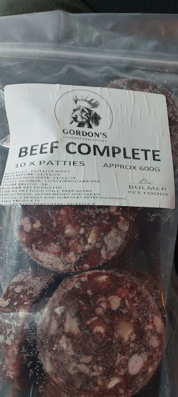Bulmers Pattie 80-10-10 (10 per bag) Beef