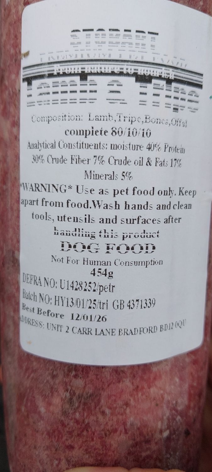 STOBART Tripe &amp; Lamb 80-10-10
