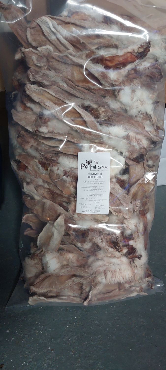 Rabbit Ears With Hair 1kg