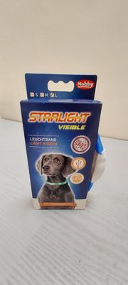 Nobby dog starlight led light ribbon collar blue 70cm large