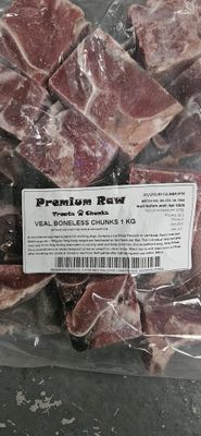 Premium Raw Veal Boneless Chunks 1kg