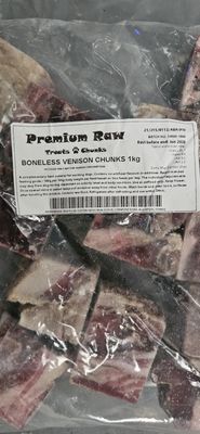 Premium Raw Venison Boneless Chunks 1kg