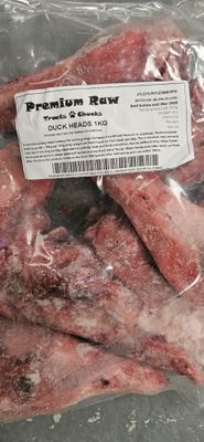 Premium Raw Duck Heads 1kg