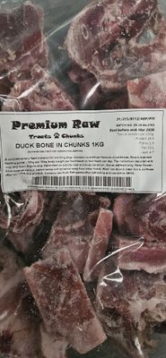 Premium Raw Duck Bone In Chunks 1kg