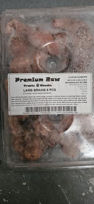 Premium Raw Lamb Brains 6pc
