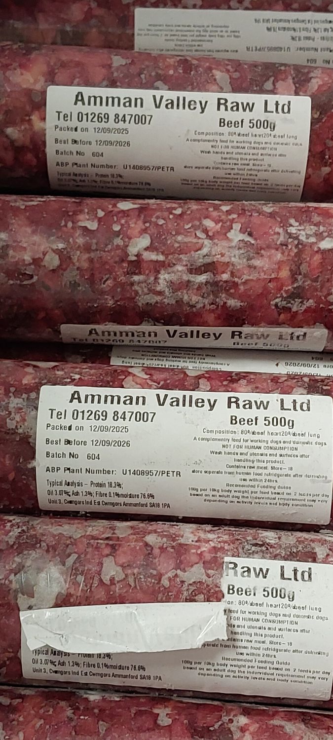 Amman Valley Raw Beef 80-20 500g