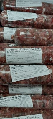 Amman Valley Raw Lamb &amp; Tripe Complete 80-10-10 500g