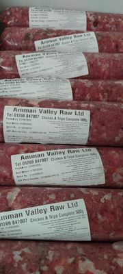 Amman Valley Raw Chicken &amp; Tripe Complete 80-10-10 500g