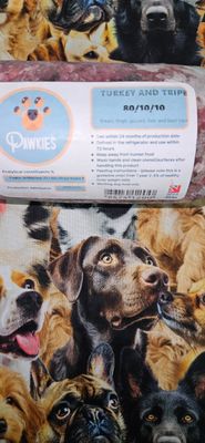 Pawkies Turkey &amp; Tripe 80-10-10