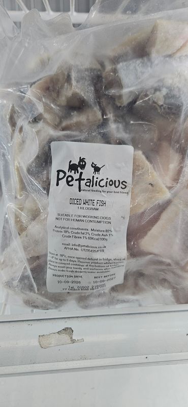 Petalicious Diced White Fish  1kg