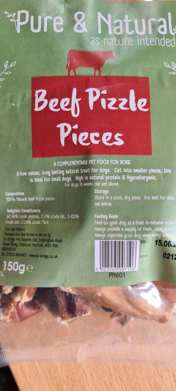 P&amp;N BEEF PIZZLE PIECES 150G