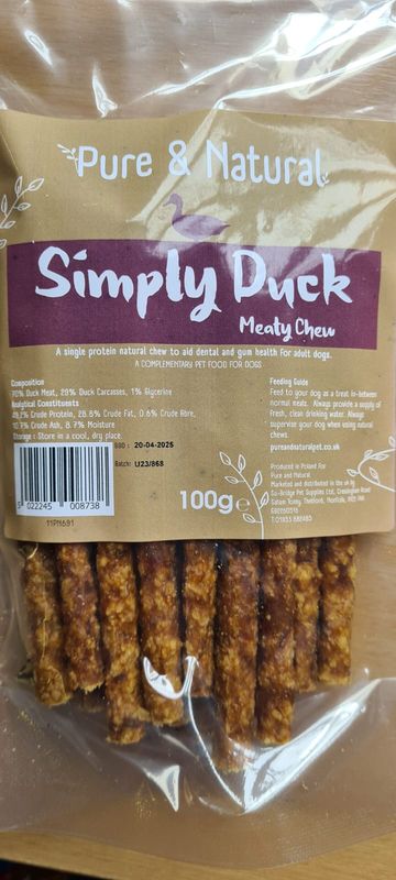 P&amp;N Meat Sticks Duck 100G