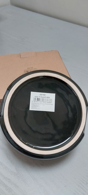 Nobby "Dog" ceramic bowl black 6.1 inch