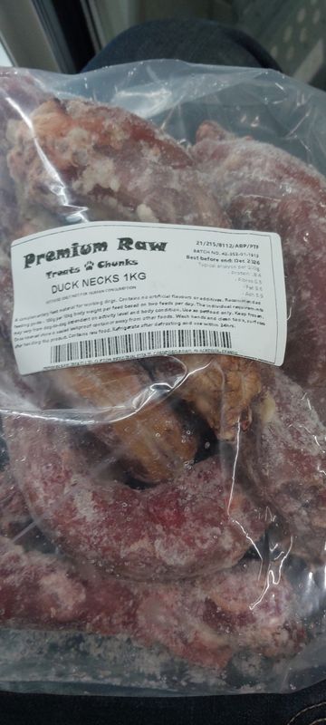 Premium Raw Duck Necks 1kg