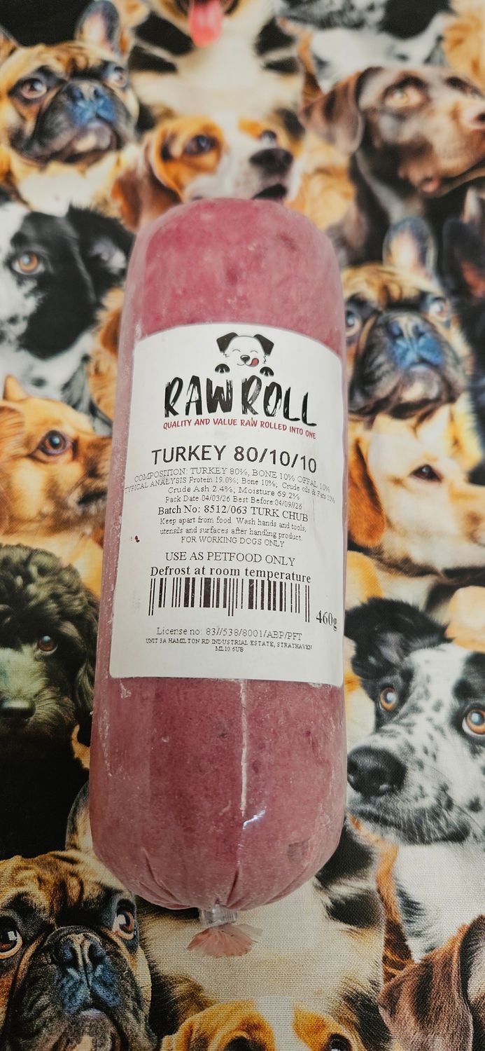 Raw Rolls Turkey Complete  460g