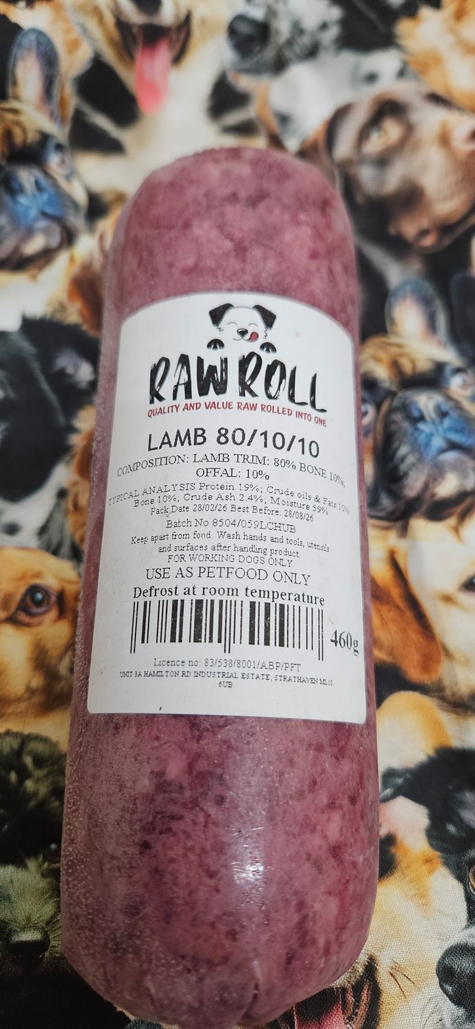 Raw Rolls Lamb Complete 460g