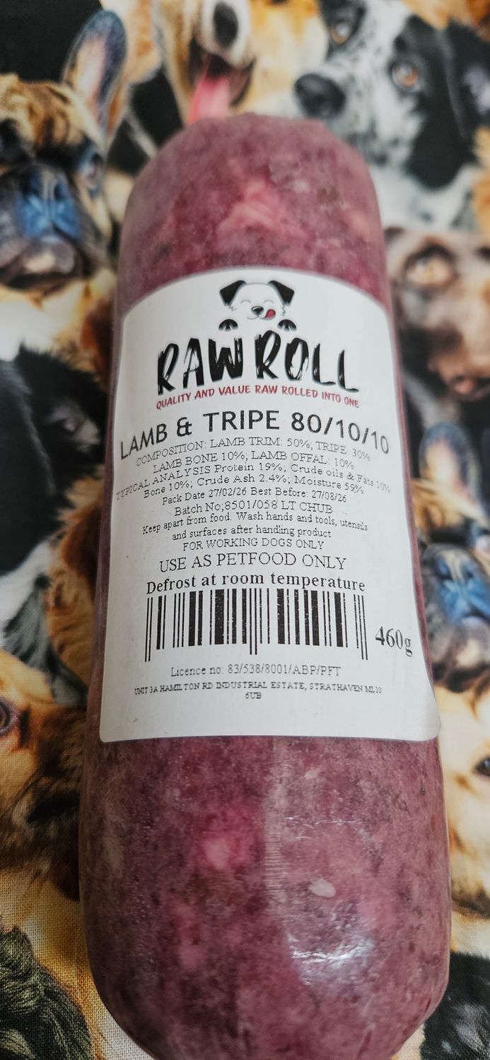 Raw Rolls Lamb &amp; Tripe Complete 460g