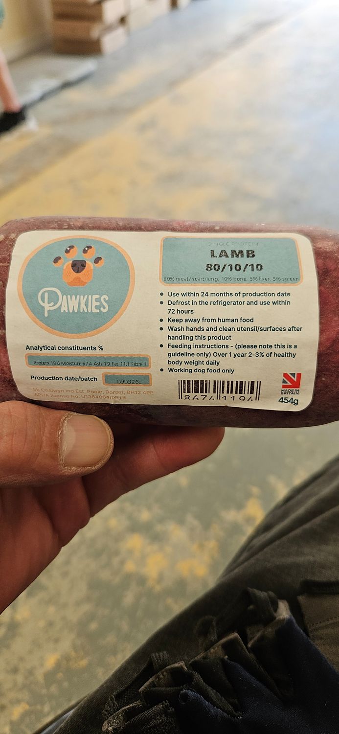 Pawkies lamb Complete 454g