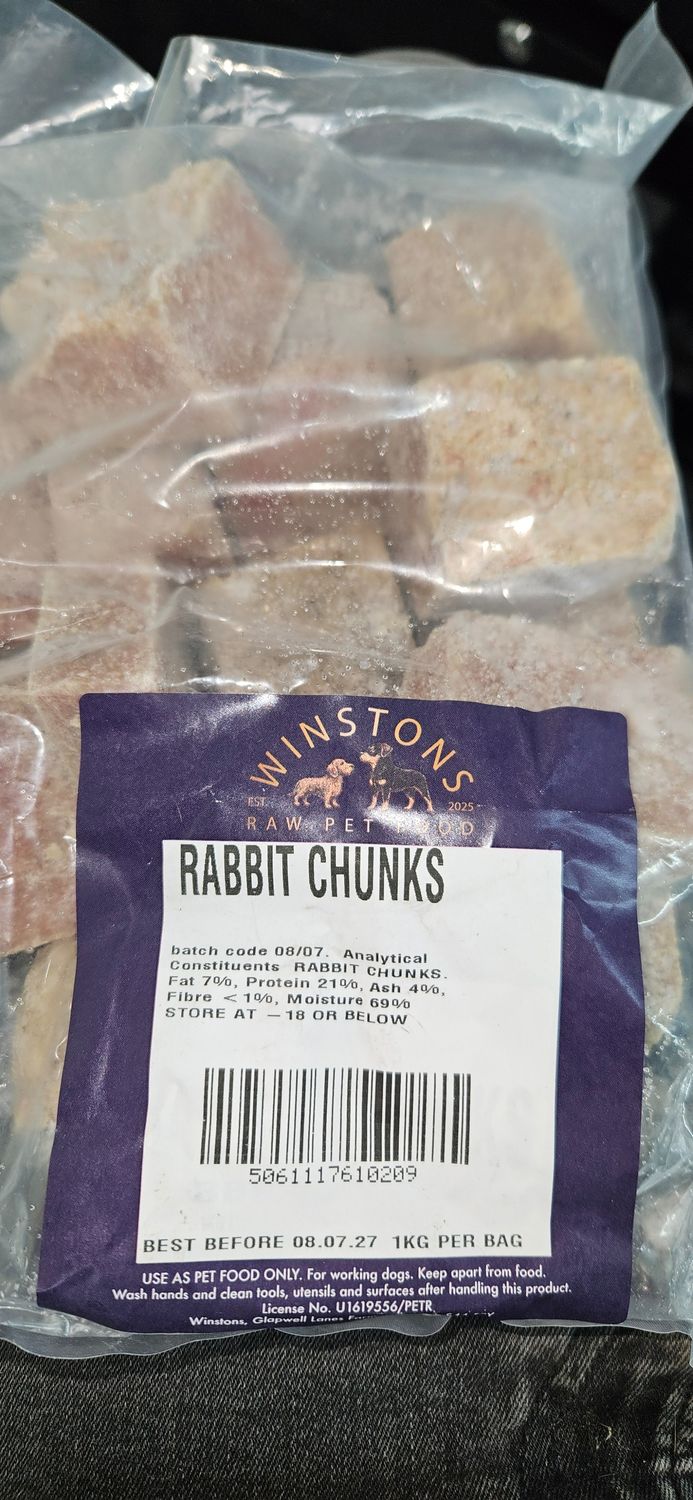 Winston Rabbit Chunks 1kg