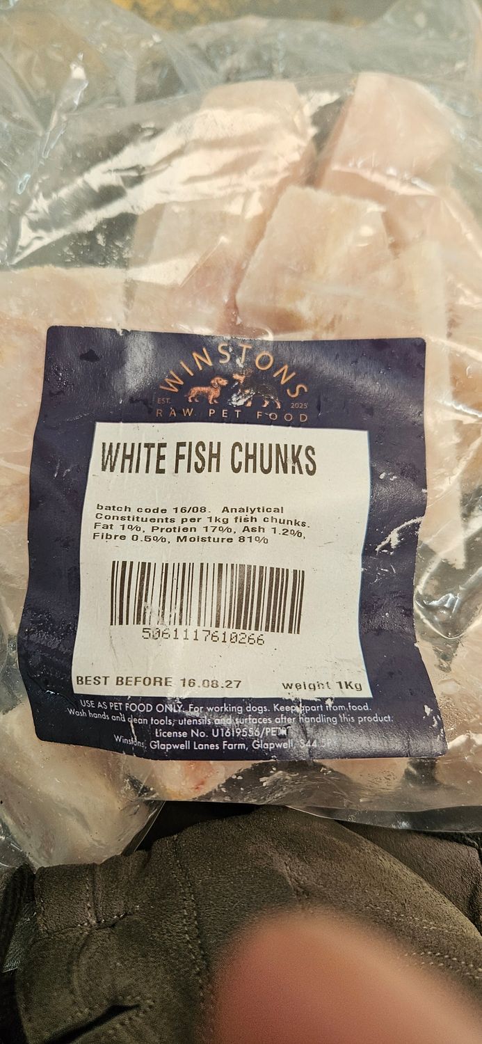 Winston Raw White Fish 1kg