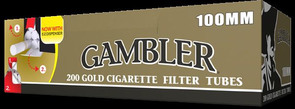 Cig Tubes 100 Smooth Gold Box