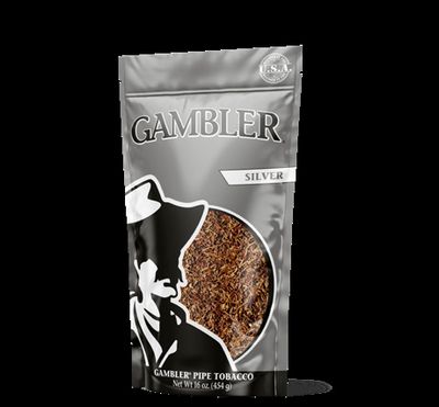 Gambler Pipe Tobacco Silver 16 oz