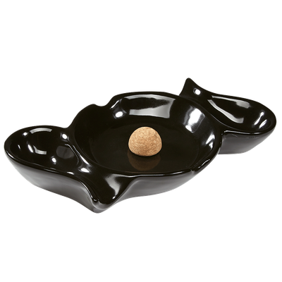 2 Pipe Ceramic Ashtray