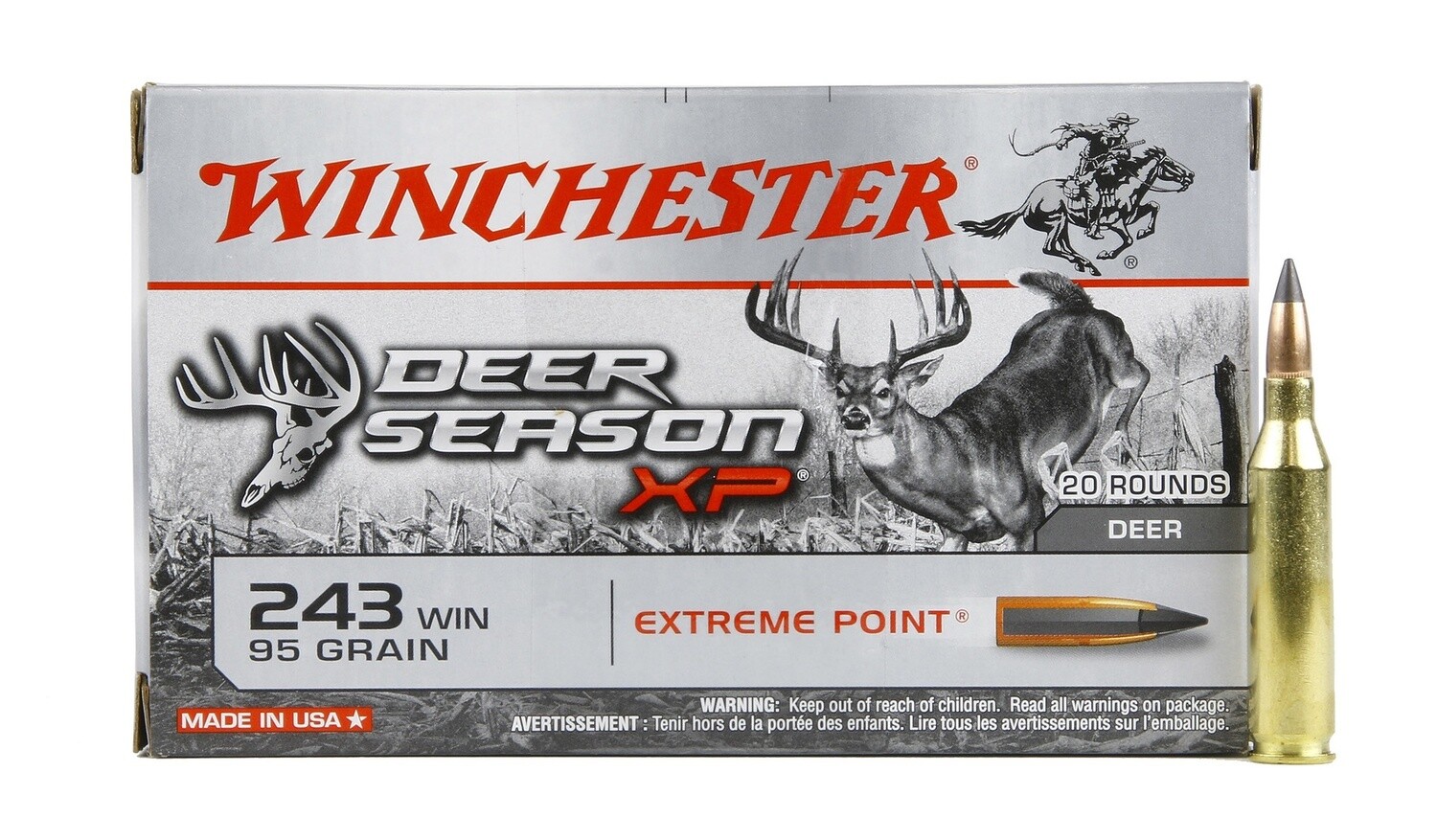 243 Winchester SuperX  80gr PSP (20)