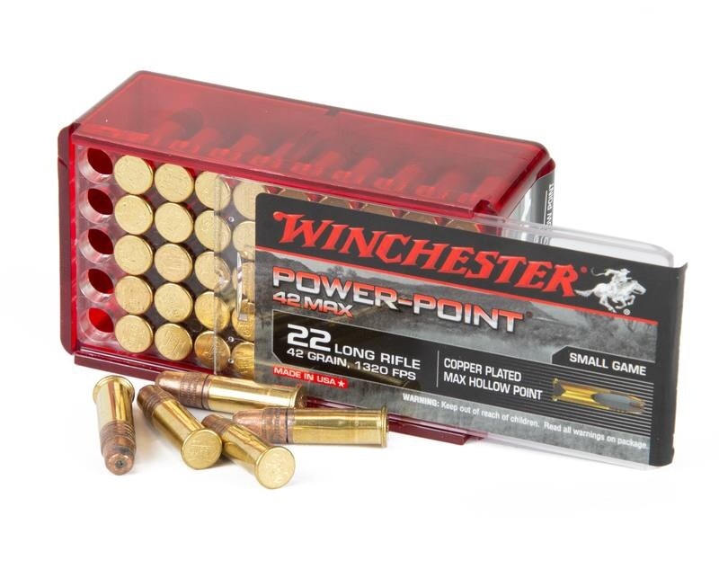 22LR Winchester Power Point Max 42gr Hollow Point 1320fps
