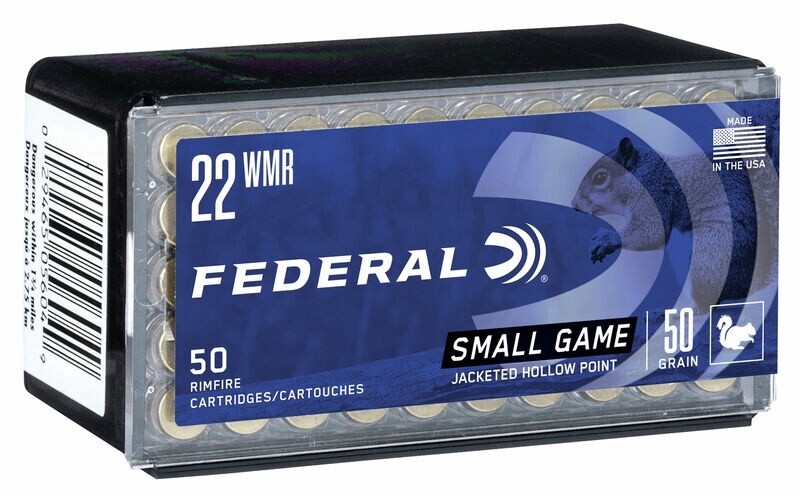 22 Winchester Magnum Game-Shok Ammunition Rimfire (WMR) (22Mag) 50 Grain Jacketed