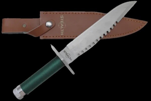 Stealth Rambo - I Stye Knife  - Blade 20cm (8&quot;) with Pouch