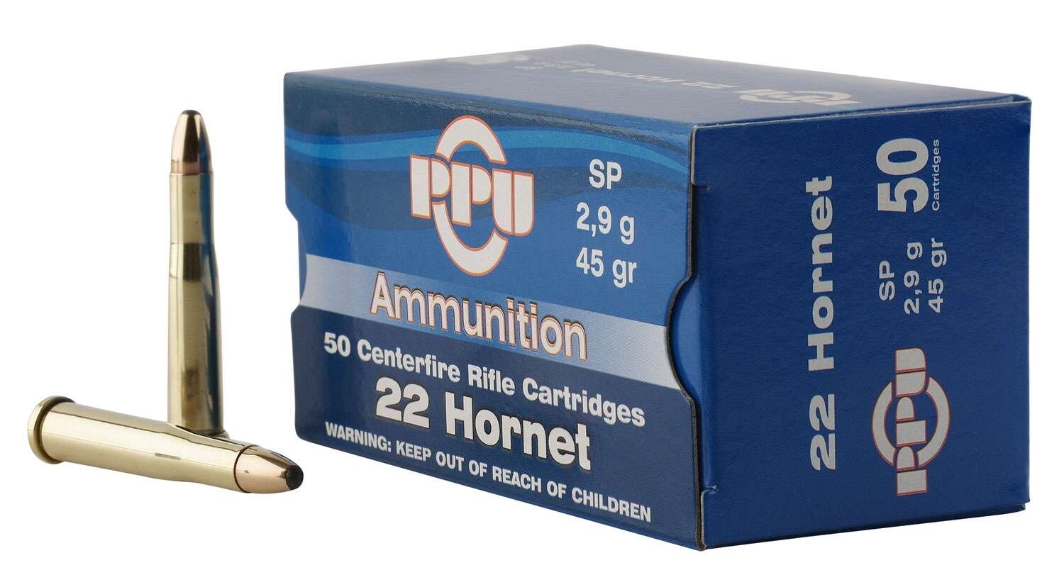 22 Hornet 45 gr SP