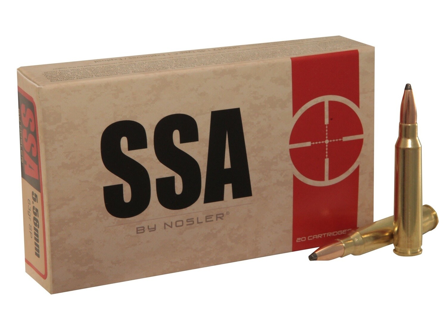 5.56x45mm NATO  Silver State Armory Ammunition 63 Grain Soft Point Box of 20