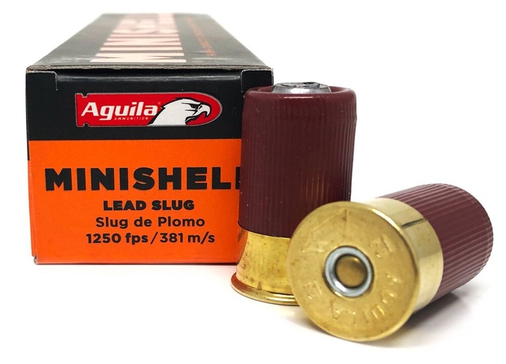 12ga Aguila Slug 25g , mini, 45mm/ 20 per pack, 1300 fps