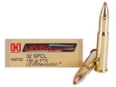 32 Special Hornady 165gr FTX LEVERevolution Ammunition Box of 20