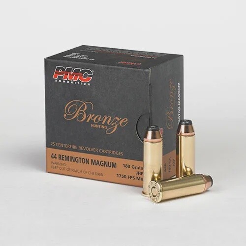 .44 Rem Mag 180gr JHP, 1750 fps