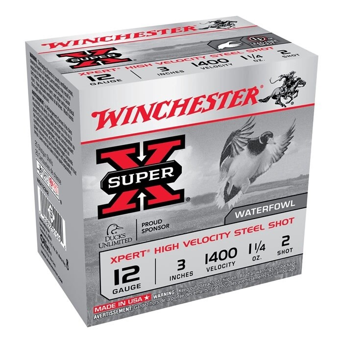 12ga Winchester Super X 3&quot;  high velocity steel #2  shot