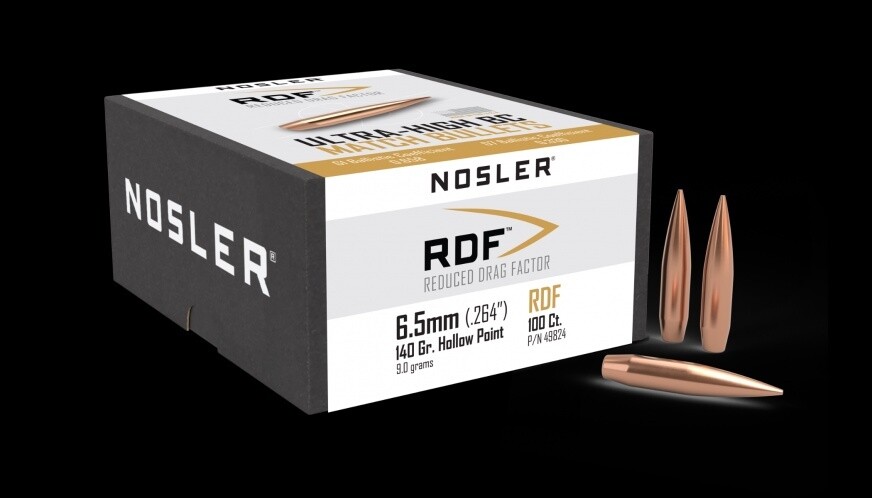 Nosler6.5mm, 140gr, HPBT, RDF, (100)  #49824
