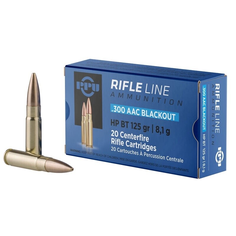 300 AAC Blackout PPU 125gr HP BT