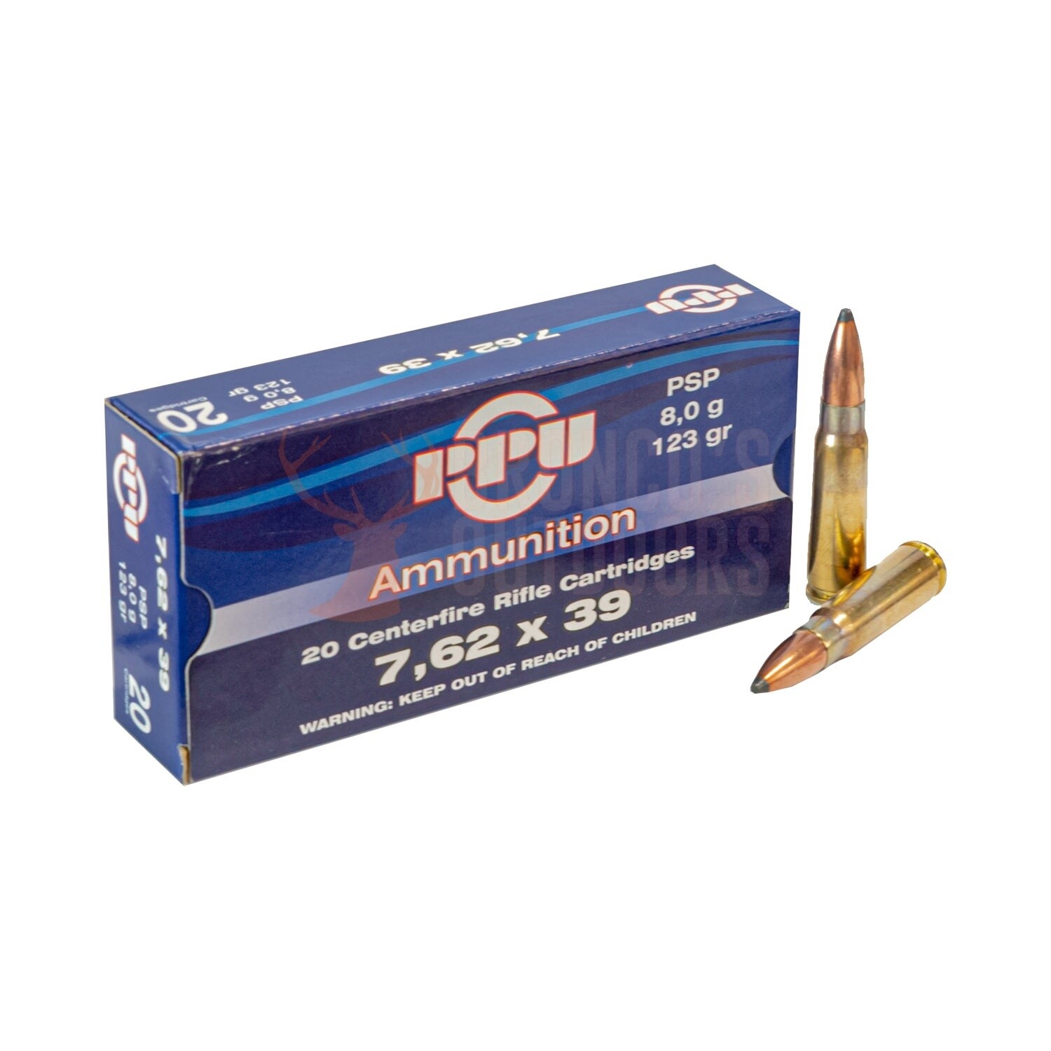 7.62x39 PPU PSP 123 gr